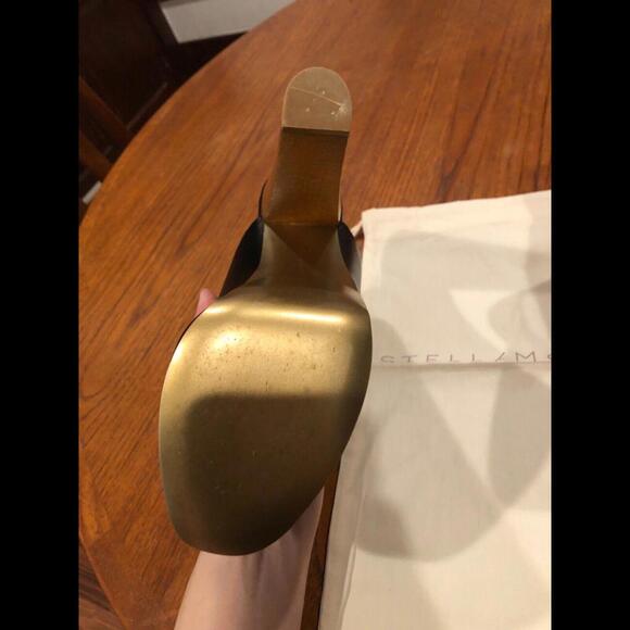 New Stella McCartney Scott Black Sandal Vegan Leather Clog Mules Slides sz 41 10 - Picture 6 of 9